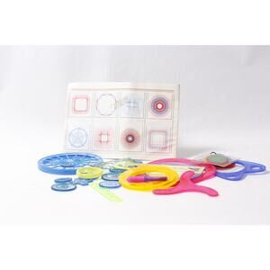 Vintage 1988 Kenner Spirograph Parts Design Toy Lot Drawing Creativity